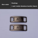 2pcs/pair Shoelace Buckle Metal Shoelaces AF1 Shoelaces Buckle Accessories Metal Lace Lock DIY Sneaker Kits Metal Lace Buckle