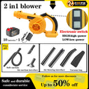 Coofix 2 In 1 Blowing& Suction Leaf Dust Collector Turbo Blower Garden Cordless Vacuum Clean Air Blower For Makita 21V Battery
