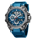 Quartz Watch For Men SMAEL Wristwatches Watcholorful Red Bracelet 50M Waterproof Alarm Clock Analog Digitals 8060 Sport Watches