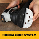 DEKO 280W/320W/350W Random Orbit Sander with 8 Hole 125mm Sandpaper and Variable Speed Sander Power Tools (DKSD28Q1)