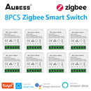 Tuya Zigbee / Wifi MINI Smart Switch 2 Way Control 16A Switch Tuya Smart Home Automation Sensor Works With Alexa Google Home