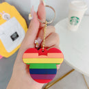 Kawaii Sanriod Accessories Kitty kuromi My Melody Cartoon Silicone Case Backpack Pendant Keychain Anime Toys for Girls Gifts