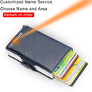 Top Quality Rfid Wallet Men Money Bag Mini Purse Male Aluminium Card Wallet Small Clutch Leather Wallet Thin Purse Carteras 2022