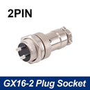 5/8" GX16 Aviation Circular Connector 2Pin3pin4pin 5pin6pin7pin8pin9pin10pin Male & Female Diameter 16mm L73 RS765 DF16 M16