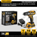 DEKO 20V MAX Cordless Drill Power Tools Wireless Drills Rechargeable Drill Set for Electric Screwdriver Battery Driller Tool