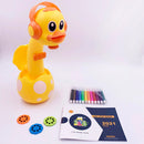 Mini Led Projector Art Drawing Table Light Toy for Children Kids Painting Board Small Desk Educational Learning Paint Tool Craft