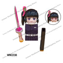 WM6116 WM6137 WM2344-A Demon Slayer Japanese Anime Uzui Tengen Rengoku Kyoujurou Tanjirou mini Action toy Figures Assemble toys