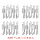20-100pcs Carbon Steel Surgical Blades for DIY Cutting Phone Repair Carving Animal Eyebrow Grooming Maintenance Scalpel Knife