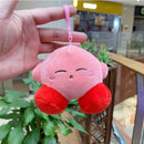 Fashion Star Kirby Plush Toys Keychain Chilkdren Toy Cute Pink Kirby Keychain Car Pendant Key Chain Woemen Keychains Toys Gifts