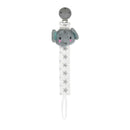 2021New Baby Pacifier Clip Newborn Linen Cotton Animal Wooden Pacifier Chain Nipple Soother Dummy Eco-friendly Material Holder