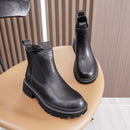 AIYUQI Women's Chelsea Boots Genuine Leather New Autumn Winter Fashion Women's Ankle Boots Retro Marton Boots Ladies WHSLE MTO