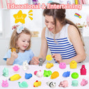 10/50PCS Mini Squishy Toys Mochi Squishies Kawaii Animal Pattern Stress Relief Squeeze Toy For Kids Boys Girls Birthday Gifts