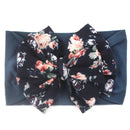 New Bohemia Elastic Printed Flower Kids Headband Newborn Infant Knot Bows Headwraps Baby Girls Headwear Cute Gifts Photo Props