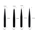 4Pcs/Set Professional Eyebrow Tweezers Eyebrow Hair Removal Clip Makeup Sets Eyelash Extension Eyelash Tweezers Beauty