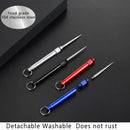 Self Defense Weapon Survival Tool Portable Outdoor Camp Equipment Fruit Picks Titanium Toothpick Brass Knuckels Weapon