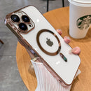 Luxury For Magsafe Magnetic Charging Transparent Silicone Case for iPhone 14 Plus 13 12 11 Pro Max Protector Shockproof Cover