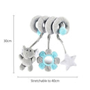 Infant Toddler Rattles Toys For Baby Stroller Crib Soft Rabbit Bear Style Pram Hanging Toys Plush Appease Doll Bed Accessories