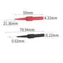 4Pcs 30V Diagnostic Tools Multimeter Test Lead Extention Back Piercing Needle Tip Probes Autotools Automotive Kit Machine 0.7MM