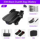 XKJ 2022 New E99 RC Mini Drone 4K 1080P 720P Dual Camera WIFI FPV Aerial Photography Helicopter Foldable Quadcopter Dron Toys