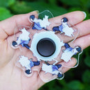 Cartoon Anime Ninjas Fidget Spinner Top 3D Dynamic Running Gyroscope Kawaii Stress Relief Kid Decompression Toys Fingertip Gyro