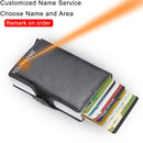 Top Quality Rfid Wallet Men Money Bag Mini Purse Male Aluminium Card Wallet Small Clutch Leather Wallet Thin Purse Carteras 2022
