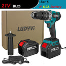 21V 13MM Brushless Electric Drill 115N/M 4000mah Battery Cordless Screwdriver With Impact Function Can Drill Ice Power Tools