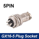 5/8" GX16 Aviation Circular Connector 2Pin3pin4pin 5pin6pin7pin8pin9pin10pin Male & Female Diameter 16mm L73 RS765 DF16 M16