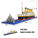 1860Pcs Mini Bricks Model Titanic Cruise Ship Model Boat DIY Diamond Building Blocks Bricks Kit Children Kids Toys Sale Price