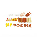 Food Building Blocks City Friend Accessories Bread Chips Roast Chicken Pizza Hot Dog Fish Fruit Carrot Basket Classic DIY Bricks