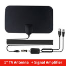 Kebidumei TV Antenna 4K 8K 25DB High Gain HD TV DTV Box Digital EU Plug 3000 Miles Booster Active Indoor Aerial Flat Design