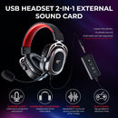 HAVIT H2008d Wired Gaming Headset with 3.5mm Plug 50mm Drivers Surround Sound HD Mic for PS4 PS5 XBox PC Laptop Gamer Headphone