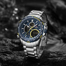 NAVIFORCE Men Watch Luxury Brand Sport Watch For Men Digital Chronograph Quartz Wristwatch Military Waterproof Steel Band Clock