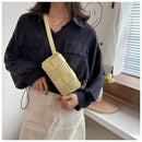 Pu Leather Woven Small Waist Bags For Women Luxury Brand Shoulder Bag New Trend Women Hand Bag 2022 Messenger bag Female Purses
