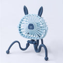 500mAh Stroller Fan Personal Portable Desk Handheld Baby Bed Car Seat Fan USB Rechargeable Fan Mini Stroller Accessories