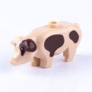 MOC City Animal Building Block Figures Goat Sheep Dog Lion Panda Cheetah Parrot DIY Farm Street View Accessories Bricks Toy Gift