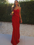 Zenaide 2022 Cut Y2K Long Dress Backless Spaghetti Strap Sexy Maxi Bodycon Dresses Pink Women Summer Black Beach Party Outfits