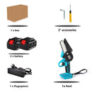 4 Inch/6 Inch Mini Electric Saw Chainsaw Fruit Tree Woodworking Garden Tools Hand Held Wood Cutters For Makiita 18V Battery