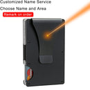 DIENQI Carbon Fiber Card Holder Mini Slim Wallet Men Aluminum Metal RFID Magic Wallet Small Thin Male Purses Money Bag Vallet