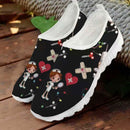 Rimocy Nurse Shoes Women Print Breathable Sneakers Woman Slip-on Light Non-slip Flats Ladies Soft Bottom Casual Sports Shoes