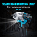 Drillpro Brushless Cordless Electric Impact Wrench 1/2 inch Socket Wrench Power Tools Rechargeable For Makita 18V Battery