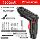 Electric Screwdriver Battery Rechargeable Cordless Screwdriver Powerful Impact Wireless Screwdriver Drill Electric Screw Driver