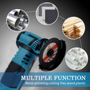 12V Brushless Angle Grinder with Lithium Battery 15000Rpm Grinder Cutter for Cutting Polishing Ceramic Tile Wood Stone Steel