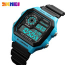 Wholesale 10pcs/ lot  Men's Sports Watch Square Dual Time LED Digital Watches Male Clocks Relojes Deportivos