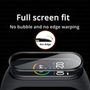 10D Film Glass for Xiaomi Mi band 6 5 7 4 Screen Protector Miband 6 5 Smart Watchband Full Protective Cover Case Strap Bracelet