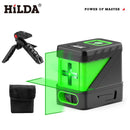 2 Lines Laser Level Self Levelling Green Beams Laser Horizontal & Vertical Cross-Line