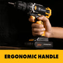 DEKO 20V MAX Cordless Drill Power Tools Wireless Drills Rechargeable Drill Set for Electric Screwdriver Battery Driller Tool