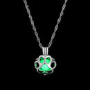 FAMSHIN Fashion Silver Color Charm Luminous Pendant Necklace Women Moon Glowing Stone Necklace Christmas Necklaces Jewelry Gifts