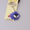 Pokemon Anime Marowak Abra Gengar Ponyta Porygon Alloy Silicone Keychain Accessories Pendant Bag Key Ring Pendant Birthday Gifts