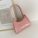 Crocodile Pattern PU Leather Handbag Female Shoulder Bag Fashion Ladies Armpit Bag Retro Casual Women Tote Small Clutch Dropship