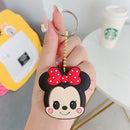 Kawaii Sanriod Accessories Kitty kuromi My Melody Cartoon Silicone Case Backpack Pendant Keychain Anime Toys for Girls Gifts